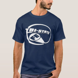 T-shirt Pièce en t de trois états de logo