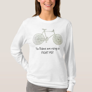 T-shirt Pièce en t de vélo de milliseconde de combat