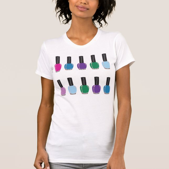 T-shirt Pièce en t de vernis à ongles (Devant)