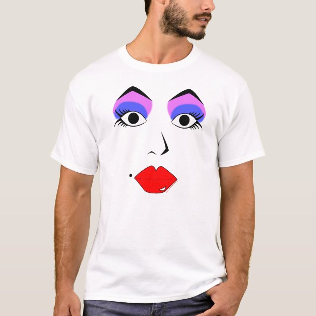 T-shirt Pièce en t de visage d'entrave (Devant)