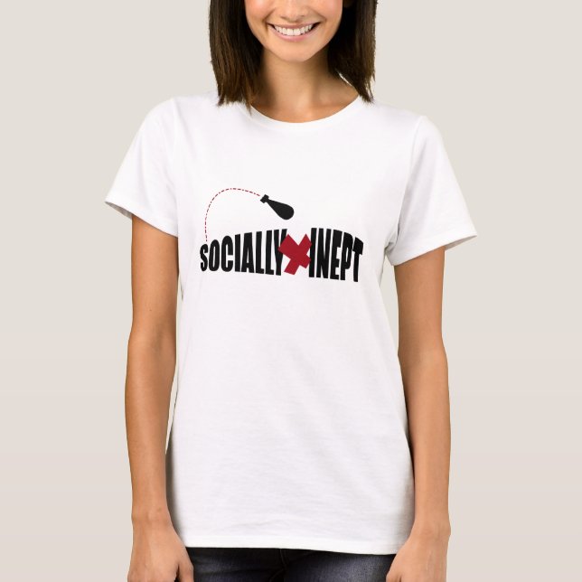 T-shirt Pièce en t de X des femmes socialement (Devant)
