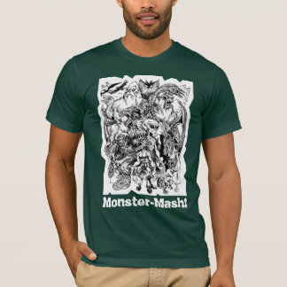 T-shirt Pièce en t de zoo de Cryptid de Mâche- de monstre