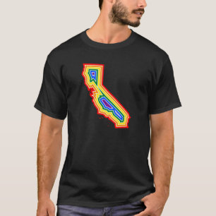 T-shirt Pièce en t d'éclat de fierté de la Californie