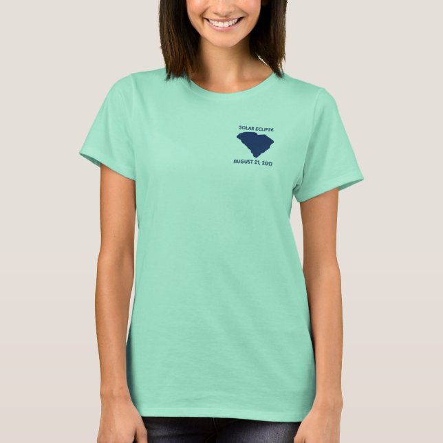 T-shirt Pièce en t d'éclipse solaire (Devant)