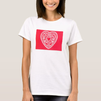 T-shirt Pièce en t d'écran de Valentine de coeur