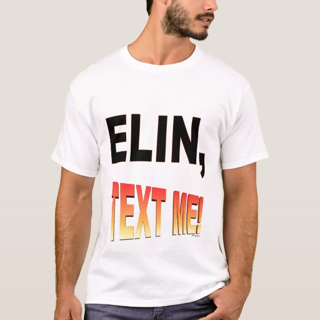 T-SHIRT PIÈCE EN T D'ELIN (Devant)