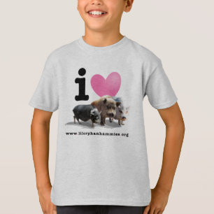 T-shirt Pièce en t des porcs <3 d'I des enfants