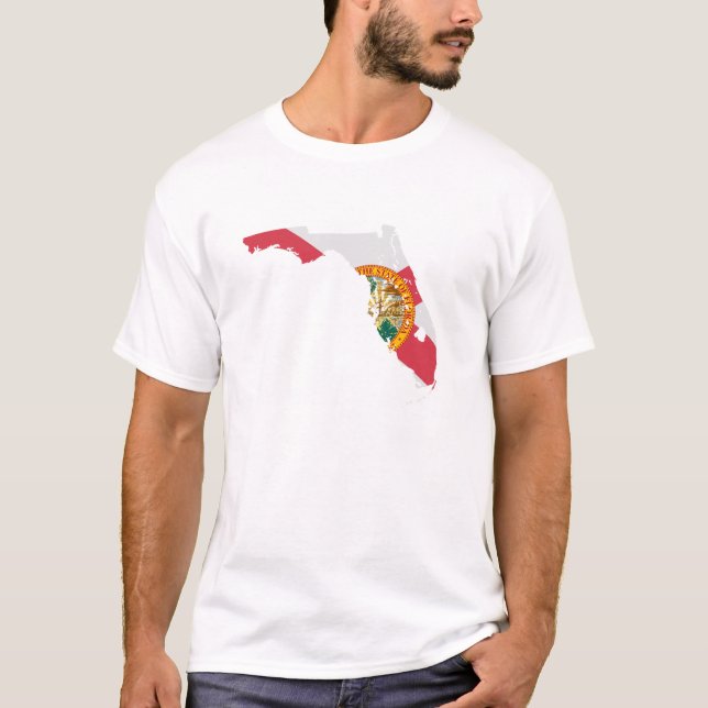 T-shirt Pièce en t d'État de Floride du hippie des hommes (Devant)