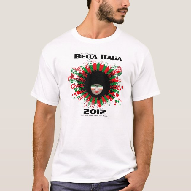 T-shirt Pièce en t d'hommes de Bella Italie 2012 pour un (Devant)