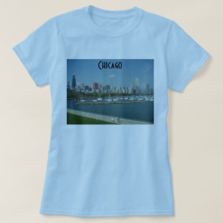 T-shirt Pièce en t d'horizon de Chicago des femmes