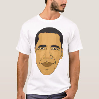 T-shirt Pièce en t d'illustration de visage de Barack
