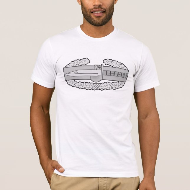 T-shirt Pièce en t d'insigne d'action de combat (Devant)