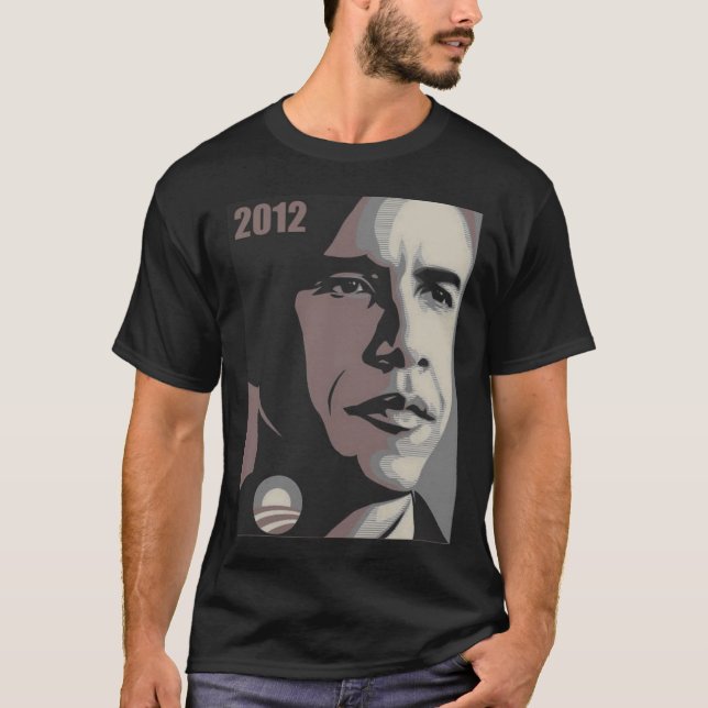 T-shirt Pièce en t d'Obama 2012 (Devant)