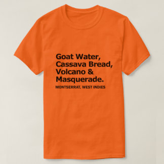 T-shirt Pièce en t d'orange de l'eau de pain et de chèvre