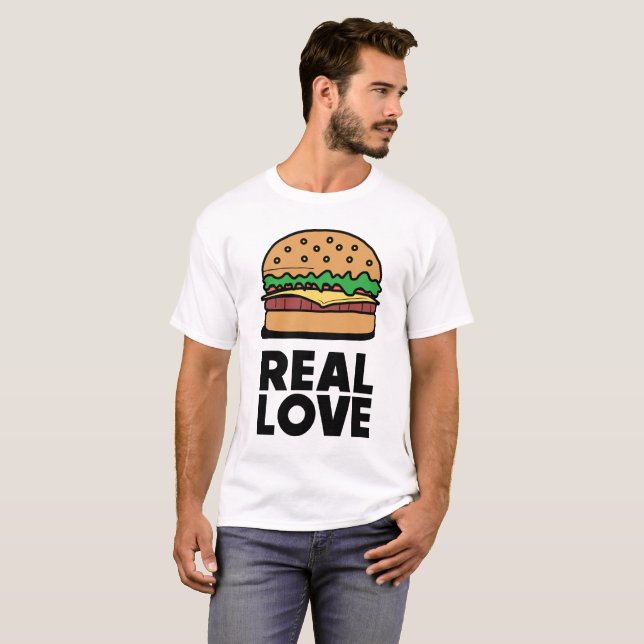 T-shirt Pièce en t drôle d'amants d'aliments de (Devant entier)