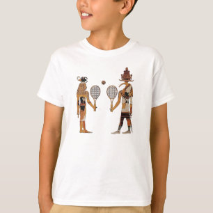 T-shirt Pièce en t drôle de tennis de dieux d'Egypte