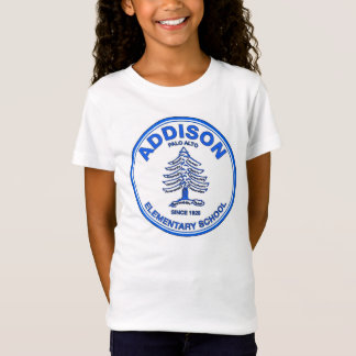 T-Shirt Pièce en t du Babydoll des filles, logo bleu