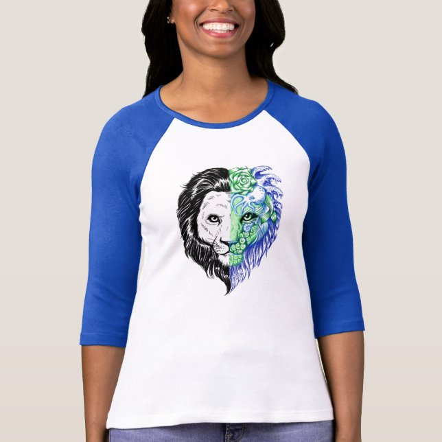 T-shirt Pièce en t du base-ball des femmes mystiques (Devant)