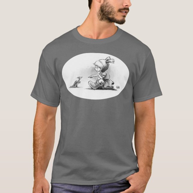 T-shirt Pièce en t du dinosaure du Boo (Devant)