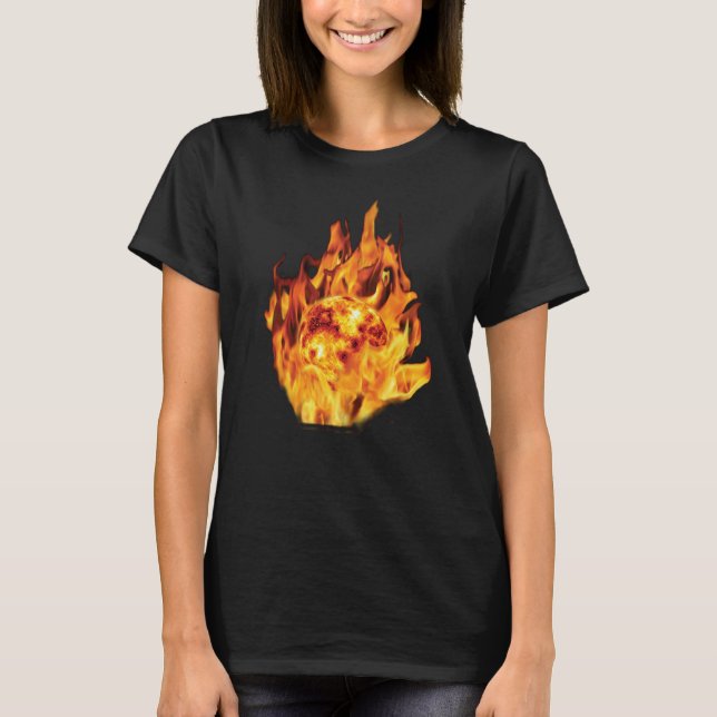 T-shirt Pièce en t du feu des femmes (Devant)