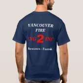 T-shirt Pièce en t du feu Engine-2 de Vancouver (Dos)