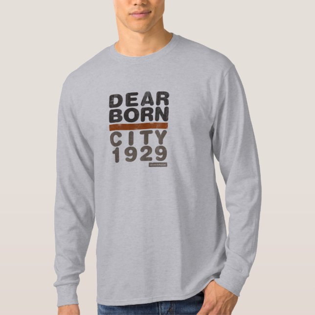T-shirt Pièce en t du LS des hommes d'usage de ville de (Devant)