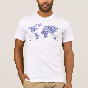 T-shirt Pièce en t du monde de rayure
