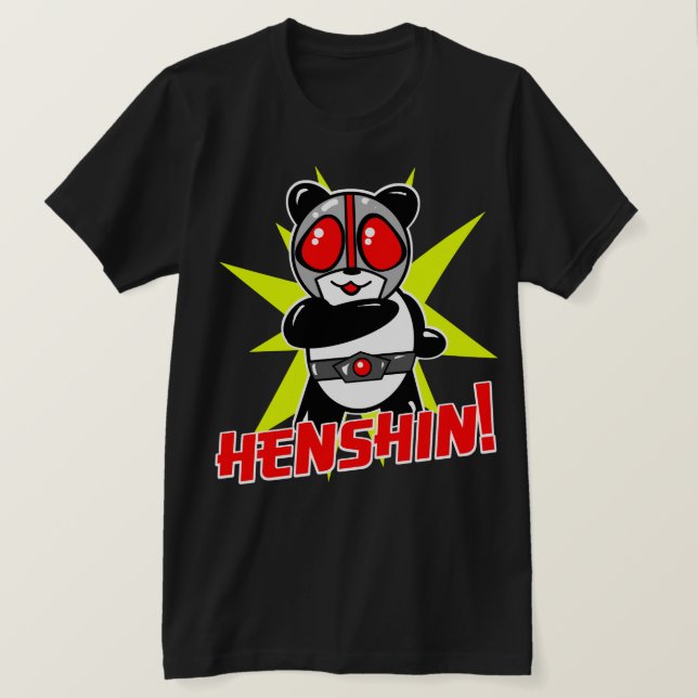 T-SHIRT PIÈCE EN T DU PANDA HENSHIN DE RAMEN DE KAMEN (Design devant)