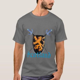 T-shirt Pièce en t effrénée d'épées de croix de lion de
