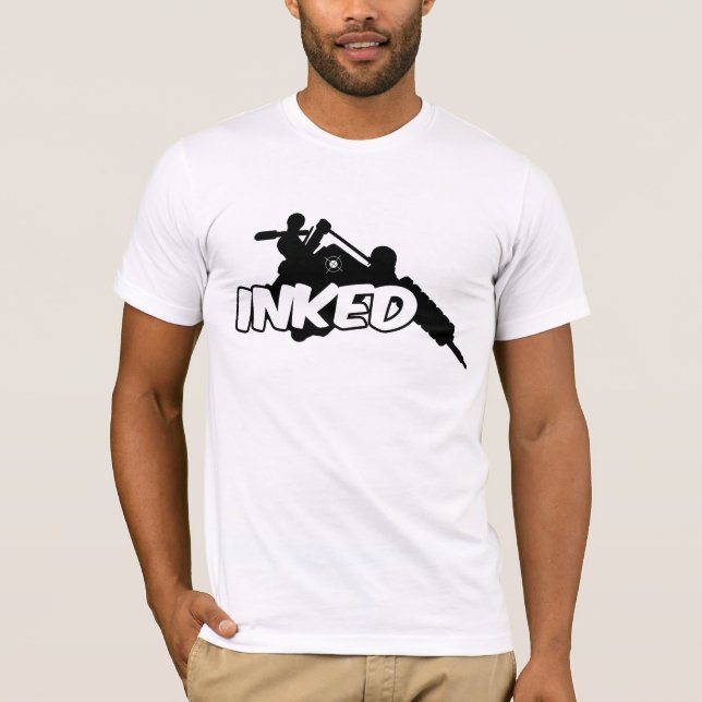 T-shirt Pièce en t encrée (Devant)