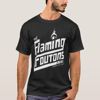 T-shirt Pièce en t flamboyante de bande de croûtons