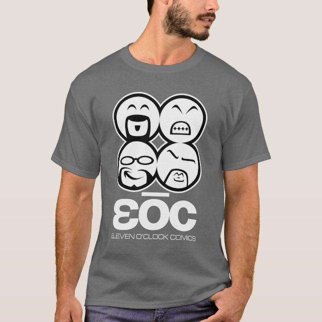 T-shirt Pièce en t foncée d'EOC [visages] (Devant)