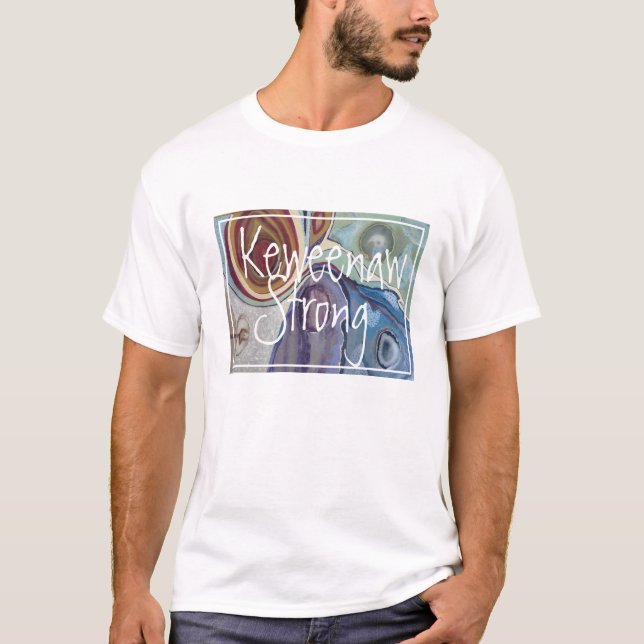 T-shirt Pièce en t forte d'agate de Keweenaw (Devant)