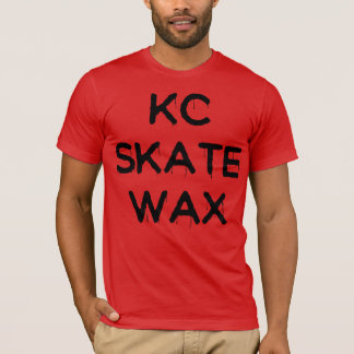 T-shirt pièce en t glissante de cire de patin de kc