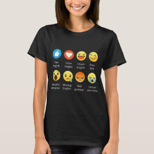 T-shirt Pièce en t graphique drôle d'émoticônes d'Emoj