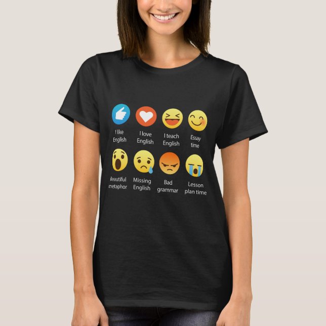 T-shirt Pièce en t graphique drôle d'émoticônes d'Emojis (Devant)