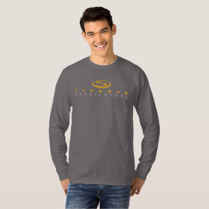 T-shirt Pièce en t grise de douille de ShowFab longue