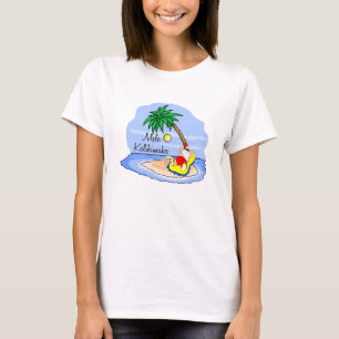 T-shirt Pièce en t hawaïenne 5 de Noël de se baigner de