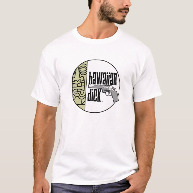 T-shirt Pièce en t hawaïenne de base-ball de Dick (Devant)