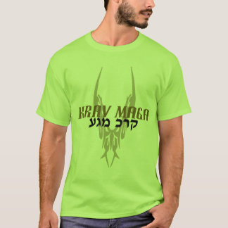 T-shirt Pièce en t hébreue de tatouage de Krav Maga -