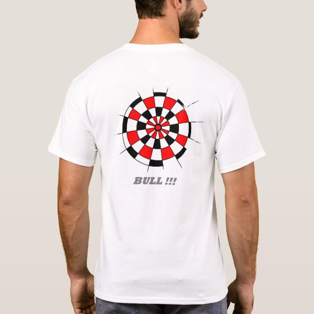 T-shirt Pièce en t imprimée par Cible de flechettes (Dos)