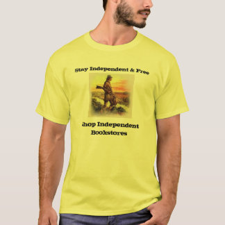 T-shirt pièce en t indépendante et libre de librairie