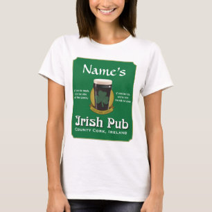 T-shirt Pièce en t irlandaise personnalisée de Babydoll 