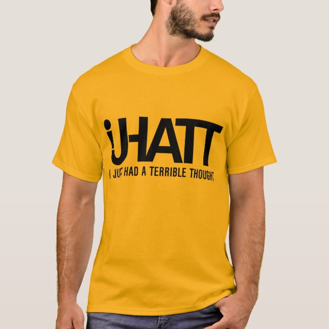 T-shirt Pièce en t jaune d'IJHATT (Devant)