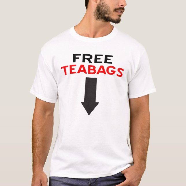 T-shirt Pièce en t libre de sacs à thé (Devant)