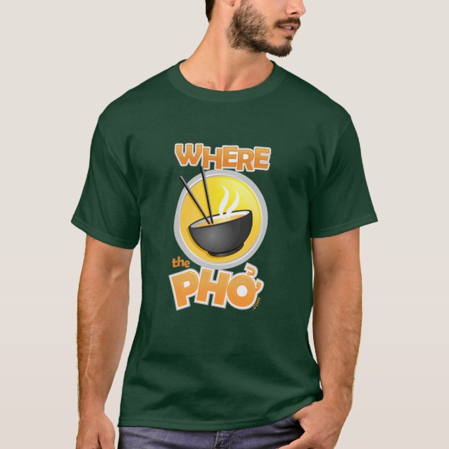 T-shirt Pièce en t lourde foncée de WhereThePho (Devant)