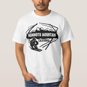 T-shirt Pièce en t noire de valeur de ski de Mammoth
