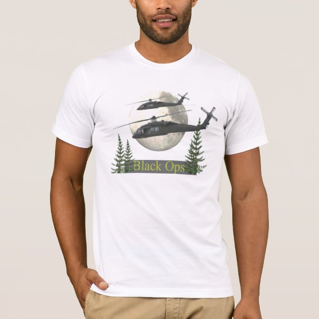 T-shirt Pièce en t noire d'ops (Devant)