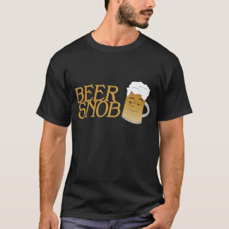 T-shirt Pièce en t noire snob de bière