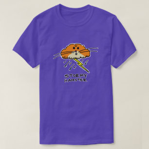 T-shirt Pièce en t orageuse de hamster